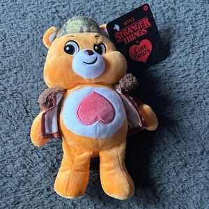 NWT Netflix Stranger Things Care Bear Collab Tenderheart Bear as Lucas 🧡🩷